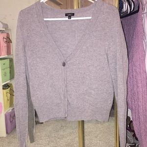 Talbot grey button sweater